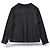 Camicia in seta nera Loewe con logo Anagram Nero - vista 10