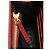 Clutch Gucci GG Marmont Chain Logo in pelle di vitello Rosso - vista 9