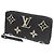 Louis Vuitton Monogram Empreinte Black Long Wallet Schwarz