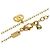 Collana Gucci GG Running Blue Topaz in oro giallo 18K - vista 2