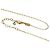 Collana Gucci GG Running Blue Topaz in oro giallo 18K - vista 3