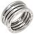 Bulgari Anello Bvlgari B-zero1 a 4 bande in oro bianco 18K - vista 2