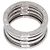 Bulgari Anello Bvlgari B-zero1 a 4 bande in oro bianco 18K - vista 4