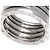 Bulgari Anello Bvlgari B-zero1 a 4 bande in oro bianco 18K - vista 8