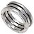 Bulgari Anello Bvlgari B-zero1 a 2 bande in oro bianco 18K