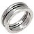 Bulgari Anello Bvlgari B-zero1 a 2 bande in oro bianco 18K - vista 2