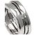Bulgari Anello Bvlgari B-zero1 a 2 bande in oro bianco 18K - vista 7