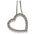 Collana Gucci Heart Diamond in oro bianco 18K - vista 7