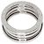 Bulgari Anello Bvlgari B-zero1 a 2 fasce in oro bianco 18K - vista 4