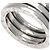 Bulgari Anello Bvlgari B-zero1 a 2 fasce in oro bianco 18K - vista 5
