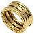 Bulgari Anello Bvlgari B-zero1 a 2 bande in oro giallo 18K