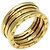 Bulgari Anello Bvlgari B-zero1 a 2 bande in oro giallo 18K - vista 2