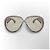 Gafas de sol Loewe Anagram Gris Metálico Gold hardware - vista 2