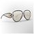 Gafas de sol Loewe Anagram Gris Metálico Gold hardware - vista 3