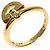 Céline Anello Celine Logo Diamond in Oro Giallo 18K - vista 2