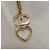 Collana Chanel con cuore in strass D'oro - vista 5