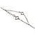 Collana Cartier C Heart in oro bianco 18K - vista 3