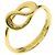 Anello Tiffany & Co. in oro giallo 18K a onda aperta - vista 2