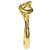 Anello Tiffany & Co. in oro giallo 18K a onda aperta - vista 3