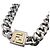 Fendi Silberne Cuban Link Choker-Halskette
