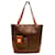 Céline Celine Brown Leather and PVC Tote Bag