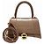 Borsa a mano piccola Hourglass Top Handle Balenciaga Beige