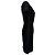 Vestido midi de cuello cuadrado Roland Mouret en algodón negro - vista 3
