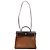 Bolso Hermès Herbag Zip 31 Pocket en lona marrón Impresión de pitón