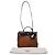 Bolso Hermès Herbag Zip 31 Pocket en lona marrón Impresión de pitón - vista 9
