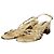 Chanel Sandalen mit CC-Logo-Riemen Größe Golden Metallisch