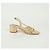 Chanel Sandalen mit CC-Logo-Riemen Größe Golden Metallisch - Ansicht 8