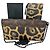 Borsa a tracolla Louis Vuitton Leopard Felicie Marrone - vista 3