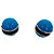 Pendientes Sphere en esmalte azul claro y latón Alaïa - vista 2