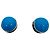 Pendientes Sphere en esmalte azul claro y latón Alaïa - vista 3