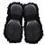 Stivali con platform Balenciaga + Crocs™ in finta pelliccia nera e gomma - vista 6