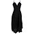 Abito midi senza maniche con scollo a V in lino nero Reformation