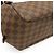 Borsa a Spalla Louis Vuitton Belem MM Damier Marrone - vista 3