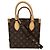 Louis Vuitton Sac Plat BB Monogram Tote Bag Castaño