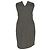 Vestido mini bustier Yves Saint Laurent en algodón gris