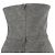 Vestido mini bustier Yves Saint Laurent en algodón gris - vista 3