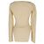 Khaite Maddy Langarmshirt aus gerippter Viskose in Creme Weiß Roh - Ansicht 3