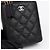 Vanity Chanel Mini borsa a tracolla Classic Caviar Black Nero - vista 4