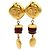 Orecchini Chanel Gripoix Mademoiselle Gold D'oro Metallico