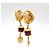 Orecchini Chanel Gripoix Mademoiselle Gold D'oro Metallico - vista 2