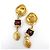 Orecchini Chanel Gripoix Mademoiselle Gold D'oro Metallico - vista 5