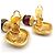 Orecchini Chanel Gripoix Mademoiselle Gold D'oro Metallico - vista 6
