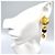 Orecchini Chanel Gripoix Mademoiselle Gold D'oro Metallico - vista 9