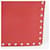 Valentino Garavani Clutch Rockstud in pelle rossa Rosso  - vista 6