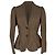 Blazer de tafetán Lanvin en seda marrón Castaño Roja