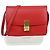 Céline Borsa a tracolla Classic Box in pelle rossa misura Medium